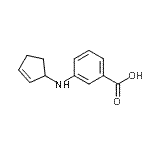CAS#: 80231-21-6, 3-(2-Cyclopenten-1-ylamino)benzoic acid
