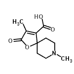 CAS#: 802321-13-7, 3,8-Dimethyl-2-oxo-1-oxa-8-azaspiro[4.5]dec-3-ene-4-carboxylic acid