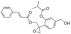 CAS#: 80235-04-7, (E)-3-Phenylpropenoic Acid [2-[4-(Hydroxymethyl)-2-(2-Methyl-1-Oxopropoxy)Phenyl]Oxiranyl]Methyl Ester