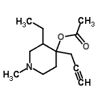 CAS#: 802572-63-0, 3-Ethyl-1-methyl-4-(2-propyn-1-yl)-4-piperidinyl acetate