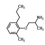 CAS 登录号：802608-96-4， 1-(2-甲基-6-丙基苯氧基)-2-丙胺
