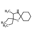 CAS#: 802823-19-4, 2,2-Diethyl-3-methyl-1-thia-4-azaspiro[4.5]decane