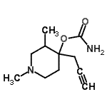 CAS#: 802853-23-2, 1,3-Dimethyl-4-(2-propyn-1-yl)-4-piperidinyl carbamate