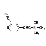 CAS#: 802905-85-7, 4-[(Trimethylsilyl)ethynyl]-2-pyridinecarbonitrile
