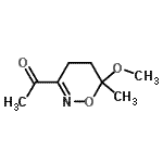 CAS#: 80322-65-2, 1-(6-Methoxy-6-methyl-5,6-dihydro-4H-1,2-oxazin-3-yl)ethanone