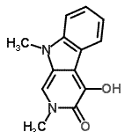 CAS#: 803644-07-7, 4-Hydroxy-2,9-dimethyl-2,9-dihydro-3H-beta-carbolin-3-one