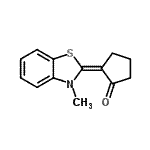 CAS#: 80419-42-7, (2E)-2-(3-Methyl-1,3-benzothiazol-2(3H)-ylidene)cyclopentanone