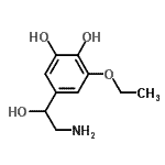 CAS#: 804427-11-0, 5-(2-Amino-1-hydroxyethyl)-3-ethoxy-1,2-benzenediol