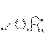 CAS 登录号：804427-77-8， 3-(4-甲氧基苯基)-2-甲基-3-吡咯烷醇