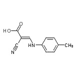 CAS 登录号：804431-03-6， (2E)-2-氰基-3-[(4-甲基苯基)氨基]丙烯酸
