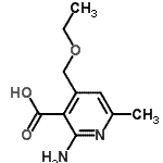 CAS 登录号：804432-91-5， 2-氨基-4-(乙氧基甲基)-6-甲基烟酸