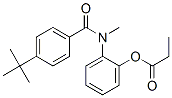 CAS 登录号：80495-81-4， 4-(1,1-二甲基乙基)-N-甲基-N-(2-(1-氧代丙氧基)苯基)-苯甲酰胺