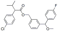 CAS#: 80499-01-0, (3-((4-Fluorophenyl)Methoxymethyl)Phenyl)Methyl 4-Chloro-alpha-(1-Methylethyl)Benzeneacetate