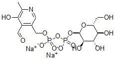 CAS 登录号：80503-46-4， 吡哆醛(5')二磷酰(1)-葡萄糖二钠盐