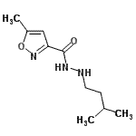 CAS 登录号：805189-50-8， 5-甲基-N'-(3-甲基丁基)-1,2-恶唑-3-甲酰肼