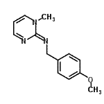 CAS 登录号：805196-35-4， (2Z)-N-(4-甲氧基苄基)-1-甲基-2(1H)-嘧啶亚胺