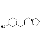 CAS#: 805977-08-6, 4-Methyl-2-[4-(1-pyrrolidinyl)butyl]piperidine