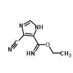 CAS 登录号：806628-43-3， 乙基4-氰基-1H-咪唑-5-甲亚氨酸酯