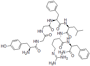 CAS 登录号：80690-78-4， 6-精氨酰-7-苯基丙氨酰胺-亮氨酸脑啡肽