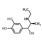 CAS 登录号：807278-51-9， 4-[(1R,2S)-2-(乙基氨基)-1-羟基丙基]-1,2-苯二酚