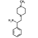 CAS 登录号：807326-48-3， (1S)-2-(4-甲基-1-哌嗪基)-1-苯基乙胺