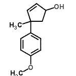 CAS 登录号：807377-39-5， 4-(4-甲氧基苯基)-4-甲基-2-环戊烯-1-醇