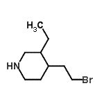CAS#: 808100-55-2, 4-(2-Bromoethyl)-3-ethylpiperidine
