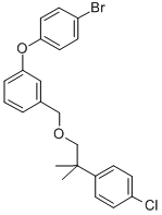 CAS 登录号：80843-58-9， 3-(4-溴苯氧基)苄基 2-(4-氯苯基)-2-甲基丙基醚