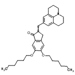 CAS#: 80867-04-5, 5,6-Bis(hexyloxy)-2-(2,3,6,7-tetrahydro-1H,5H-pyrido[3,2,1-ij]quinolin-9-ylmethylene)-1-indanone