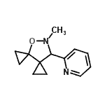 CAS#: 808770-78-7, 8-Methyl-9-(2-pyridinyl)-7-oxa-8-azadispiro[2.0.2.3]nonane