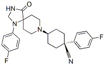 CAS#: 80912-78-3, cis-1-(4-Fluorophenyl)-4-[1-(4-Fluorophenyl)-4-Oxo-1,3,8-Triazaspiro[4.5]Dec-8-Yl]Cyclohexanecarbonitrile