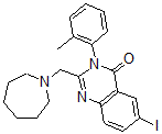 CAS#: 80930-91-2, 2-Homopiperidino-Methyl-3-(2-Tolyl)-4-(3H)-6-Iodoquinazolone