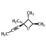 CAS 登录号：80992-51-4， (2R,3R,4R)-2,3,4-三甲基-2-(1-丙炔-1-基)氧杂环丁烷