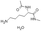 CAS 登录号：81013-00-5， N-alpha-乙酰基-L-赖氨酸-N-甲基酰胺单水合物