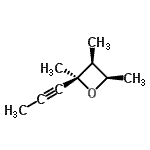 CAS 登录号：81026-21-3， (2R,3S,4R)-2,3,4-三甲基-2-(1-丙炔-1-基)氧杂环丁烷