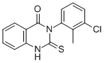 CAS 登录号：81066-84-4， 3-(3-氯-2-甲基苯基)-2-硫代-2,3-二氢-4(1H)-喹唑啉酮