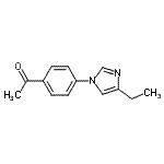 CAS#: 810662-39-6, 1-[4-(4-Ethyl-1H-imidazol-1-yl)phenyl]ethanone