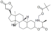 CAS#: 81072-26-6, [[(1S)-1-[[(8R,9S,10S,13R,17S)-14-Hydroxy-10,13-Dimethyl-17-(5-Oxo-2H- Furan-3-Yl)-1,2,3,4,5,6,7,8,9,11,12,15,16,17-Tetradecahydrocyclopenta[ A]Phenanthren-3-Yl]Oxycarbonyl]Ethyl]Amino]Methyl 2,2-Dimethylpropanoate