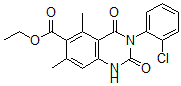 CAS 登录号：81087-59-4， 3-(2-氯苯基)-6-乙氧羰基-5,7-二甲基-2,4(1H,3H)-喹唑烷二酮