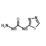 CAS#: 81091-59-0, N-(1,3,4-Thiadiazol-2-yl)hydrazinecarboxamide