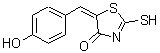 CAS 登录号：81154-13-4， (5E)-5-(4-羟基苄亚基)-2-硫基-1,3-噻唑-4(5H)-酮
