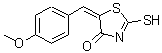 CAS#: 81154-16-7, (5E)-5-(4-Methoxybenzylidene)-2-sulfanyl-1,3-thiazol-4(5H)-one