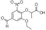 CAS#: 812642-72-1, 2-(2-Ethoxy-4-formyl-6-nitrophenoxy)propanoic acid