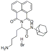 CAS#: 81274-66-0, alpha-(4-Aminobutyl)-1,3-Dioxo-N-Tricyclo(3.3.1.1(3,7))Dec-1-Yl-1H-Benz(de)Isoquinoline-2(3H)-Acetamide Monohydrobromide