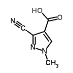 CAS#: 81303-57-3, 3-Cyano-1-methyl-1H-pyrazole-4-carboxylic acid