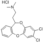 CAS#: 81320-48-1, (+-)-7,8-Dichloro-N,N-Dimethyl-11H-Dibenzo(b,e)(1,4)Dioxepin-11-Ethanamine Hydrochloride