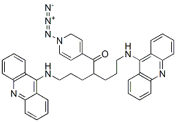 CAS 登录号:81340-55-8, N,N'-二(9-吖啶基)-4-氮杂-4-(4-叠氮基苯甲酰基)-1,7-二氨基庚烷