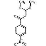 CAS 登录号：81375-97-5， 3,3-二(甲硫基)-1-(4-硝基苯基)-2-丙烯-1-酮