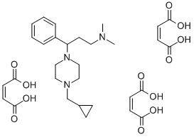 CAS#: 81402-51-9, 1-(3-Dimethylamino-1-Phenylpropyl)-4-(Cyclopropylmethyl)Piperazine Tris(Hydrogen Maleate)