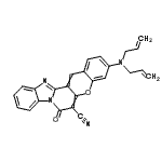 CAS#: 81419-31-0, 3-(Diallylamino)-7-oxo-7H-chromeno[3',2':3,4]pyrido[1,2-a]benzimidazole-6-carbonitrile